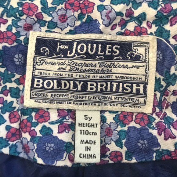 JOULES blue quilted gilet/vest/body warmer 5T - Picture 2 of 4